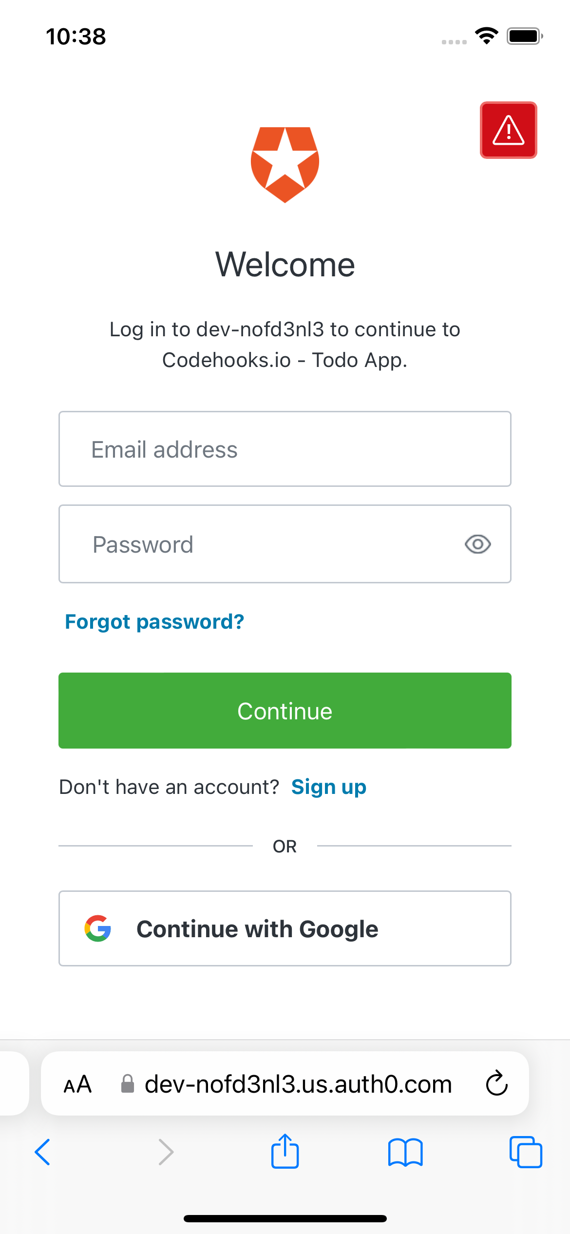 react todo app auth0.com shield
